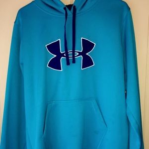 Blue Under Amour Hooded Sweatshirt